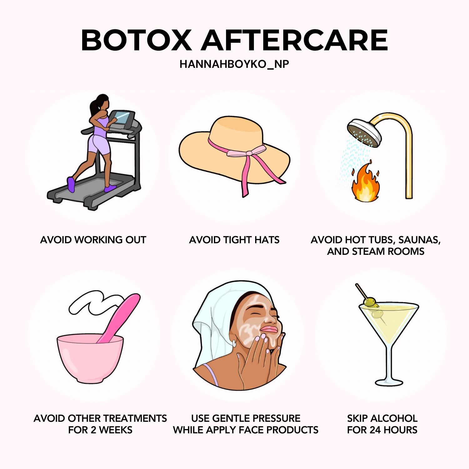Botox Aftercare Instructions PNG